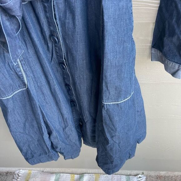 Brooks Brothers denim belted A line dress - Picture 5 of 8